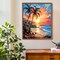 Paint by Numbers Kit for Adults Beach Scenes,Adult Paint by Number Kits Beach,Sunset Beach Paint by Numbers 16X20 Canvas Without Frame,DIY Ocean Sunset Paint Number Set